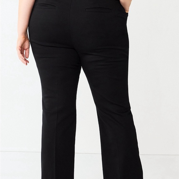 NWT Croft & Bartow Effortless Stretch pull on bootcut pants SZ 16 - Picture 2 of 6